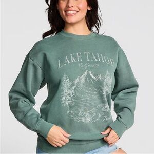 Pink vs Lake Tahoe Green Sweatshirt